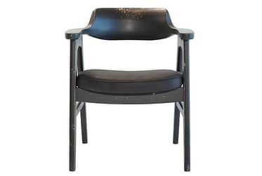 Wagner Black 2 Piece Arm Chair