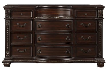Cavalier Cherry Dresser With Marble Top