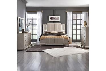 Montage LED Upholstered King 5 Piece Bedroom Set
