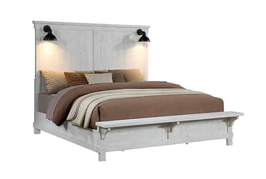 B2920 Queen Panel Bed With Lights