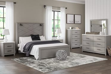 Cottonburg Gray Queen 4 Piece Bedroom Set