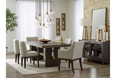 Burkhaus 7 Piece Dining Set With Host Chairs
