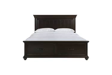 Slater Black King Bed With Storage