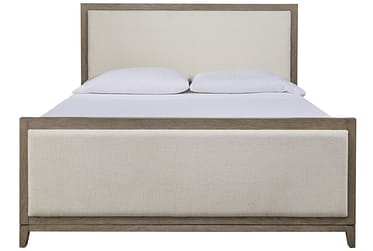 Chrestner Gray King Upholstered Bed