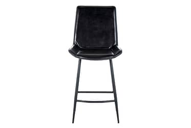Gabriel Gray Leather Counter Height Stool