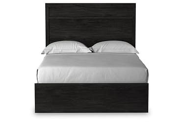 Belachime Black Full Panel Bed