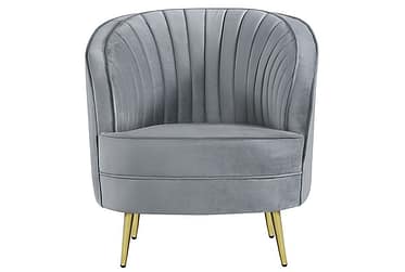 Sophia Gray Channel Tufted Chair