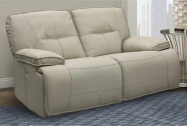Spartacus Oyster Power Reclining Loveseat