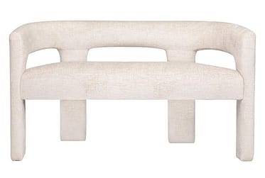 Gwen Natural Open-Back Upholstered Bench