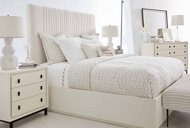 Blanc King Upholstered 4 Piece Bedroom Set