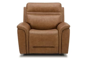 Cooper Camel Leather Power Recliner