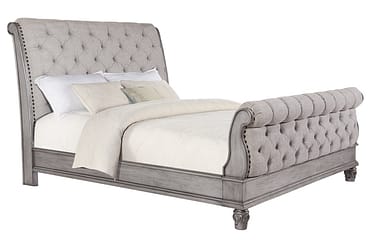 Platinum Estates Upholstered Queen Sleigh Bed