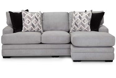 Cleo Gray Sofa With Reversible Chaise