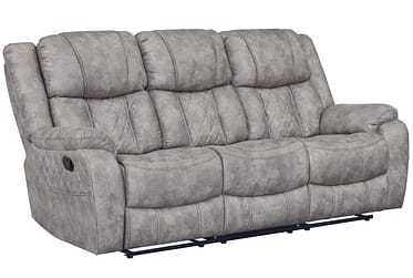 Lux Pewter Reclining Sofa
