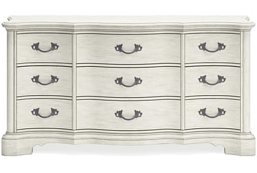 Arlendyne Antique White 9-Drawer Dresser