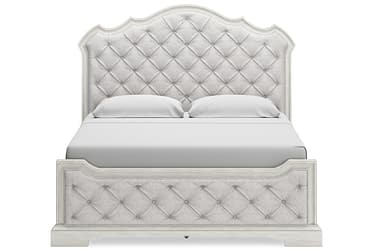 Arlendyne Antique White King Upholstered Bed
