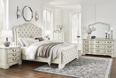 Arlendyne Antique White Queen 4 Piece Bedroom Set
