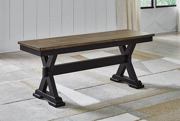 Wildenauer Two-Tone Dining Bench