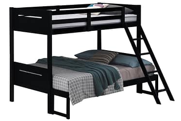 Littleton Black Twin Over Full Bunk Bed