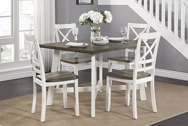 Troy Two-Tone 5 Piece Dining Set