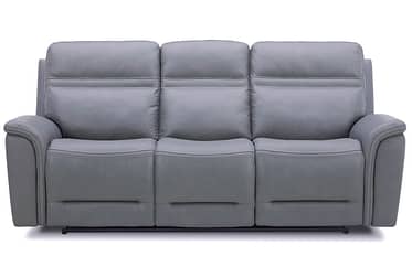 Cooper Gray Leather Power Reclining Sofa