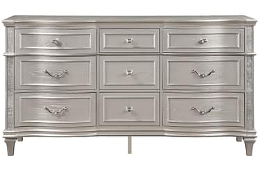 Evangeline Silver Oak 9-Drawer Dresser