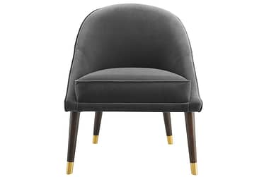 Avalon Charcoal Velvet Accent Chair