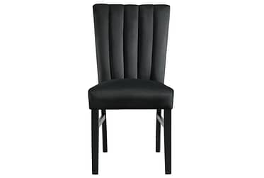 Bellini Black Velvet Side Chair