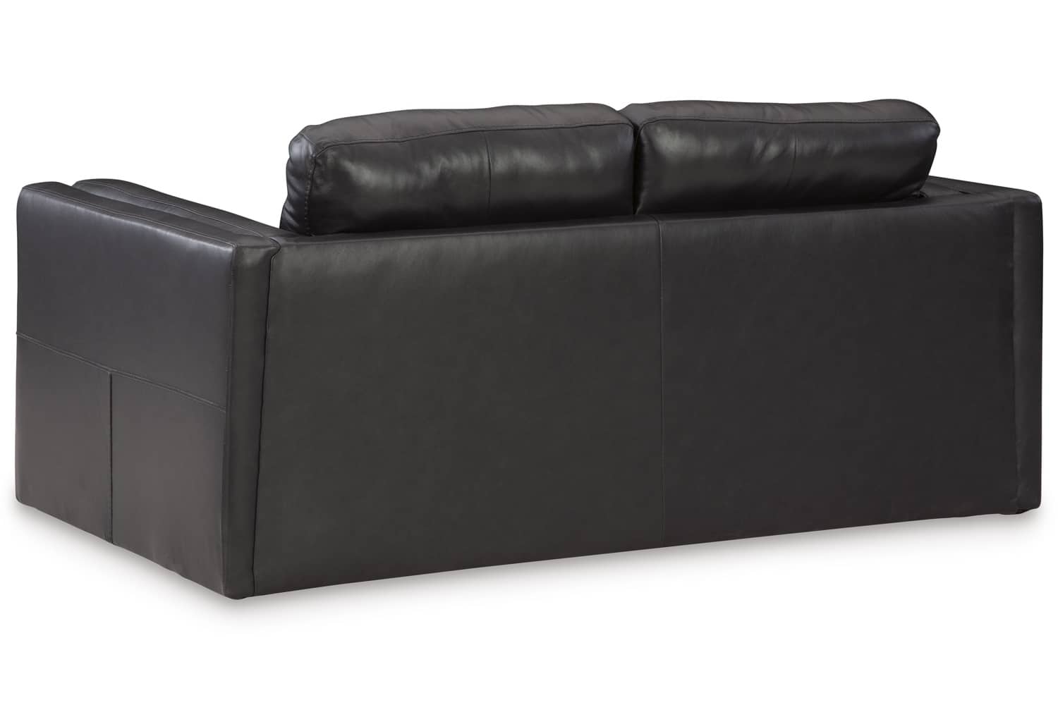 Amiata Onyx Leather Loveseat - Georgia Furniture Mart