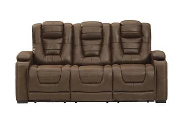 Owner’s Box Brown 84″ Power Reclining Sofa