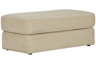Lamar Cream Ottoman