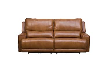 8005 Camel Leather 92″ Power Reclining Sofa