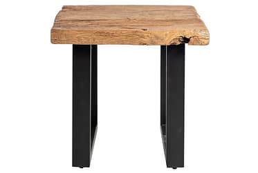Trunk Natural Distressed Corner Table