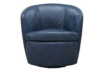 Barolo Vintage Navy Accent Swivel Chair