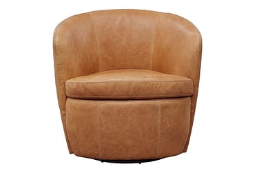Barolo Vintage Saddle Accent Swivel Chair