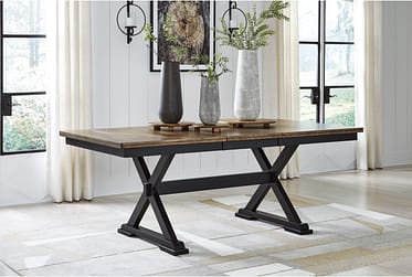 Wildenauer Two-Tone Extension Dining Table