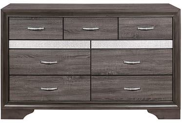 Luster Gray 9-Drawer Dresser