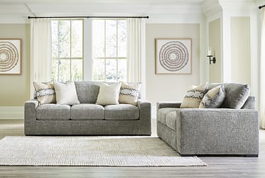 Dunmor Graphite 2 Piece Sofa & Loveseat Set