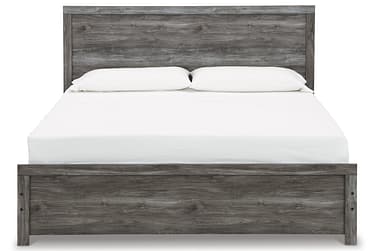 Bronyan Dark Gray King Panel Bed