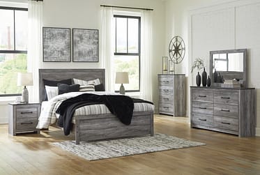 Bronyan Dark Gray Queen 4 Piece Bedroom Set