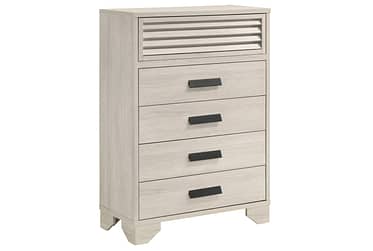 Sarter White 5-Drawer Chest