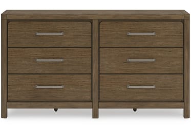 Cabalynn Light Brown 6-Drawer Dresser