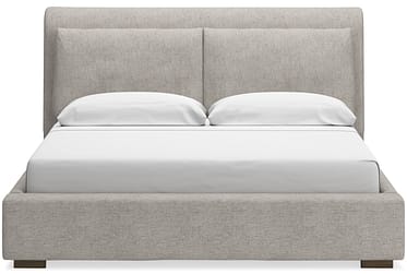 Cabalynn Oatmeal King Upholstered Bed