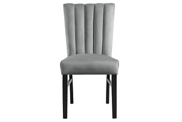 Bellini Gray Velvet Side Chair