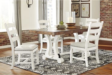 Valebeck Two-Tone 5 Piece Dining Set