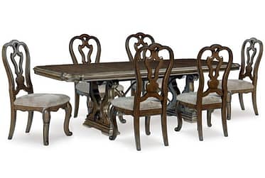 Maylee Brown 7 Piece Dining Set