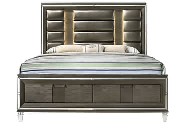 Twenty Nine Copper King Bed With Storage