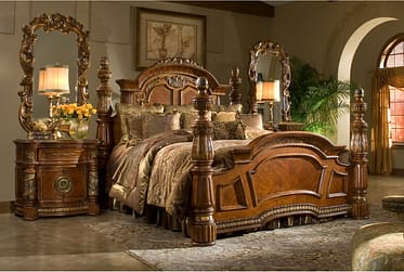 Villa Valencia King Poster 5 Piece Bedroom Set