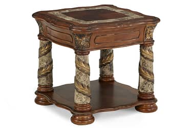 Villa Valencia Marble End Table