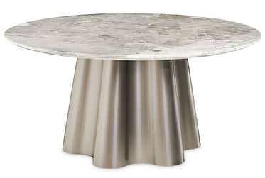 St. Charles Dove Gray Marble Dining Table